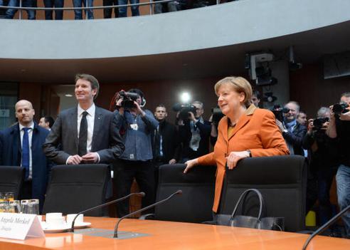 Merkel, Angela; Sensburg, Patrick Paul-Löbe-Haus, Sitzungssaal
