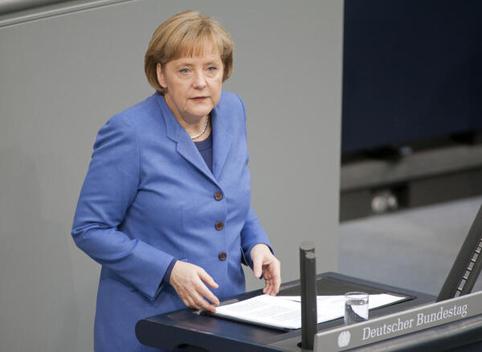 Merkel, Angela Reichstagsgebäude, Plenarsaal