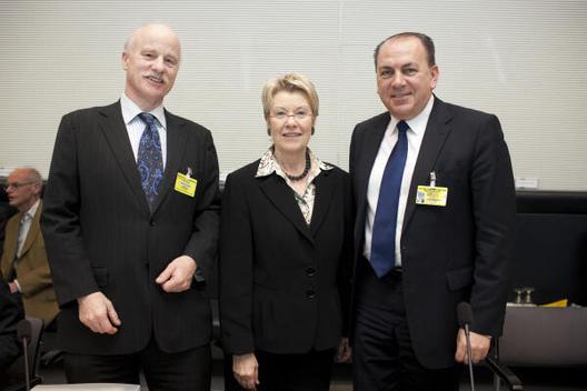 Sanio, Jochen; Merkel, Petra; Weber, Axel Reichstagsgebäude, Fraktionssaal CDU/CSU