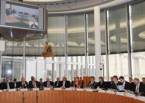 Goldmann, Hans-Michael; Niebel, Dirk; Klöckner, Julia Paul-Löbe-Haus, Sitzungssaal