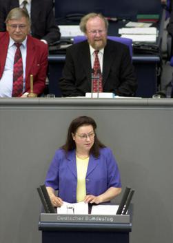 Heubaum, Monika; Thierse, Wolfgang Reichstagsgebäude, Plenarsaal