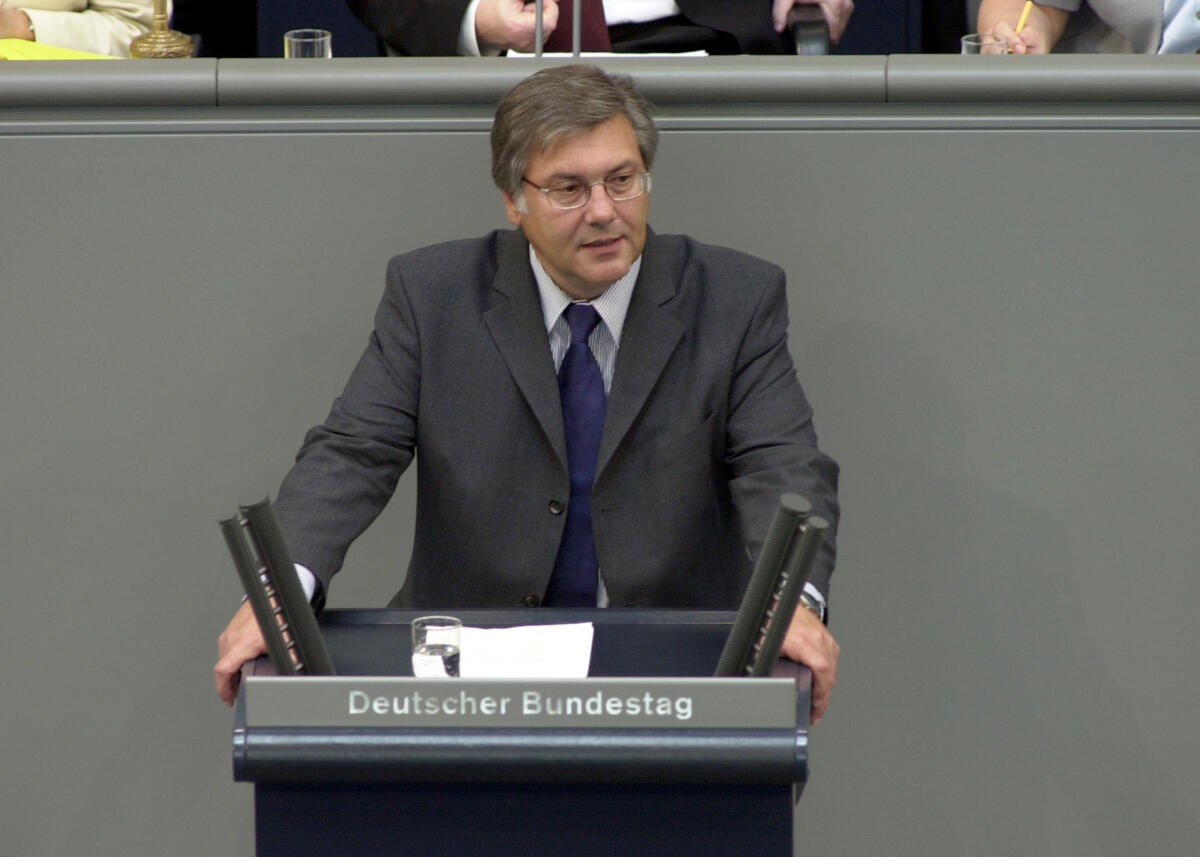 Strebl, Matthäus Matthaeus Strebl, CDU/CSU, MdB.; 53. Bundestagssitzung; Bundestagsabgeordneter, Abgeordneter, Rednerpult, Plenum