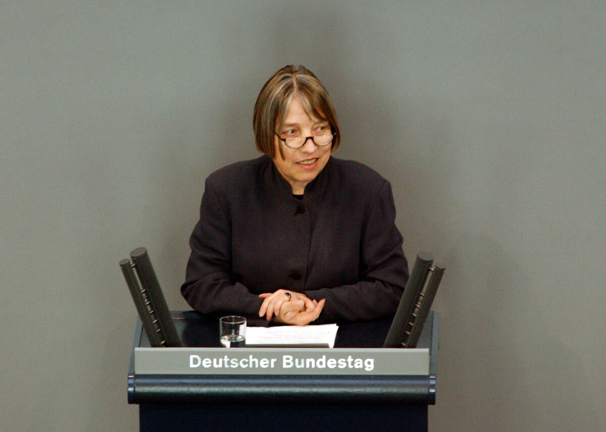Vollmer, Antje Bundestagsvizepräsidentin Dr. Antje Vollmer, Bündnis90/Die Grünen,; 46. Bundestagssitzung, Deutscher Bundestag, Plenum