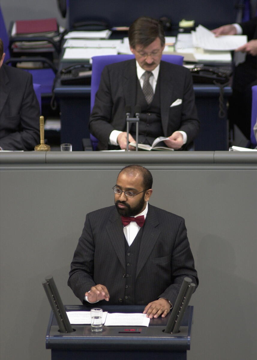 Solms, Hermann Otto; Winkler, Josef Philip Josef Philip Winkler, B90/Die Grünen, Bundestagsvizepräsident Dr. Hermann Otto Solms, FDP, 31. Bundestagssitzung, Deutscher Bundestag