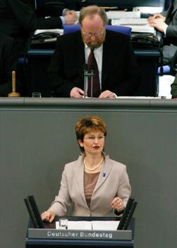 Kaupa, Gerlinde; Thierse, Wolfgang Reichstagsgebäude, Plenarsaal
