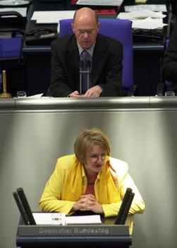 Lengsfeld, Vera; Lammert, Norbert Reichstagsgebäude, Plenarsaal