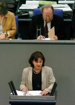 Mortler, Marlene; Thierse, Wolfgang Reichstagsgebäude, Plenarsaal