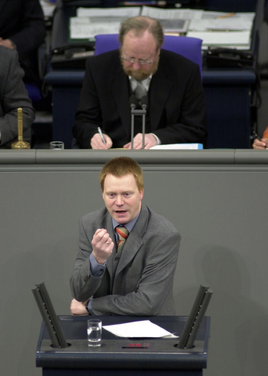 Christoph Matschie, SPD, MdB, Rede im Deutschen Bundestag, Vorsitz: Bundestagspräsident Wolfgang Thierse, SPD Matschie, Christoph; Thierse, Wolfgang Christoph Matschie, SPD, MdB, Rede im Deutschen Bundestag, Vorsitz: Bundestagspräsident Wolfgang Thierse, SPD