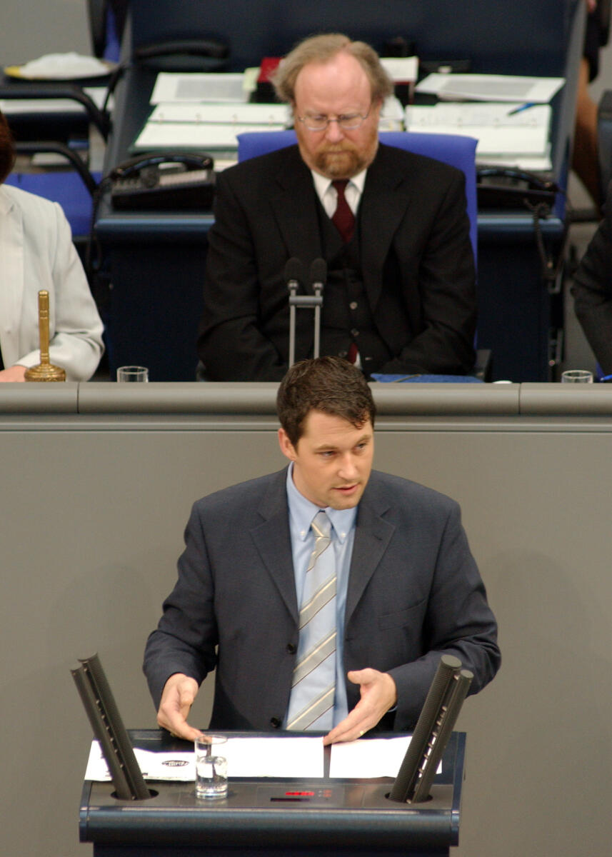 Andreas Scheuer, CDU/CSU, Vorsitz: Bundestagspräsident Wolfgang Thierse, SPD; MdB, Bundestagssitzung, Bundestagsabgeordneter, Plenum, Rede, Deutscher Bundestag Scheuer, Andreas; Thierse, Wolfgang Andreas Scheuer, CDU/CSU, Vorsitz: Bundestagspräsident Wolfgang Thierse, SPD; MdB, Bundestagssitzung, Bundestagsabgeordneter, Plenum, Rede, Deutscher Bundestag