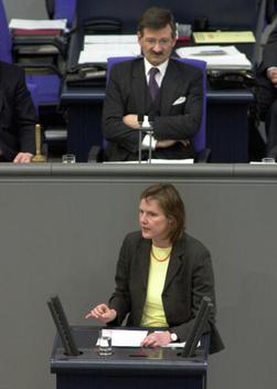 Hustedt, Michaele; Solms, Hermann Otto Reichstagsgebäude, Plenarsaal