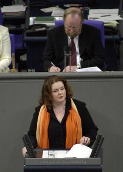 Osswald, Melanie; Thierse, Wolfgang Reichstagsgebäude, Plenarsaal