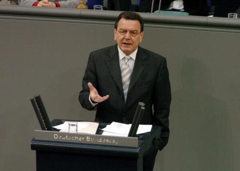 Schröder, Gerhard Reichstagsgebäude, Plenarsaal