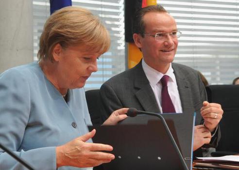Merkel, Angela; Krichbaum, Gunther Paul-Löbe-Haus, Sitzungssaal