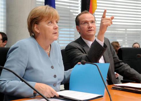 Merkel, Angela; Krichbaum, Gunther Paul-Löbe-Haus, Sitzungssaal