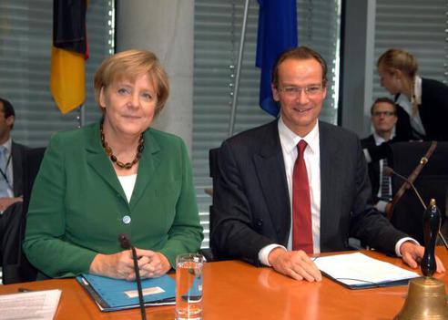 Merkel, Angela; Krichbaum, Gunther Paul-Löbe-Haus, Sitzungssaal