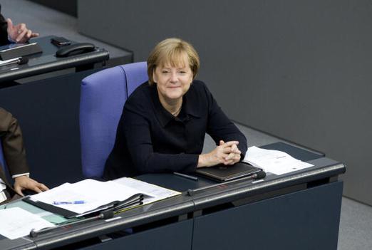 Merkel, Angela Reichstagsgebäude, Plenarsaal