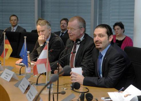 Polenz, Ruprecht; Hariri, Saad Rafik; Klose, Hans-Ulrich Paul-Löbe-Haus, Sitzungssaal