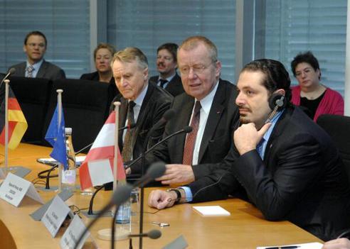 Polenz, Ruprecht; Hariri, Saad Rafik; Klose, Hans-Ulrich Paul-Löbe-Haus, Sitzungssaal