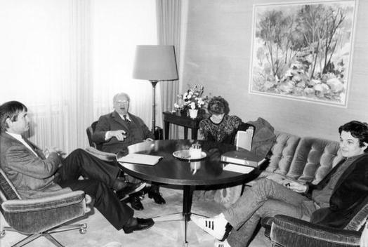 Fischer, Joseph; Schily, Otto; Kelly, Petra; Stücklen, Richard 