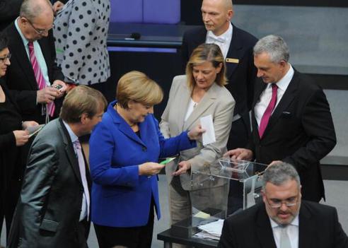 Merkel, Angela Reichstagsgebäude, Plenarsaal
