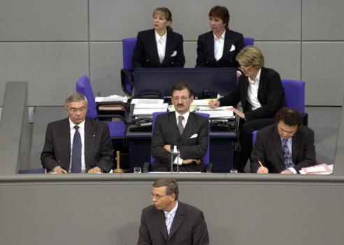 Janssen, Jann-Peter; Solms, Hermann Otto; Bosbach, Wolfgang Reichstagsgebäude, Plenarsaal