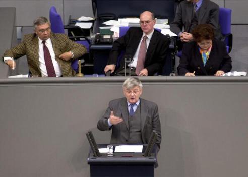 Fischer, Joseph; Lammert, Norbert; Janssen, Jann-Peter; Schäfer, Anita Reichstagsgebäude, Plenarsaal