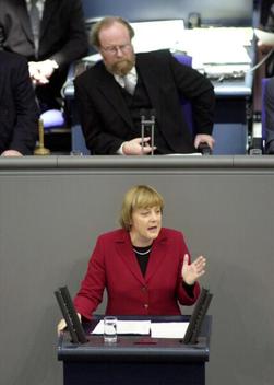 Merkel, Angela; Thierse, Wolfgang Reichstagsgebäude, Plenarsaal