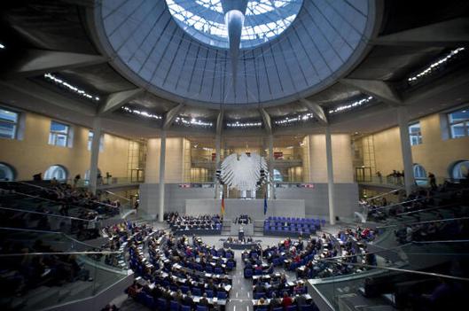 Merkel, Angela Reichstagsgebäude, Plenarsaal