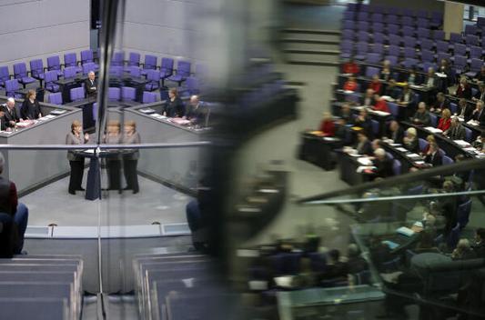 Merkel, Angela Reichstagsgebäude, Plenarsaal