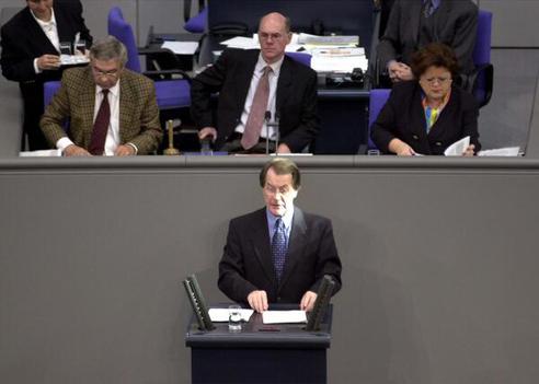 Müntefering, Franz; Lammert, Norbert; Janssen, Jann-Peter; Schäfer, Anita Reichstagsgebäude, Plenarsaal