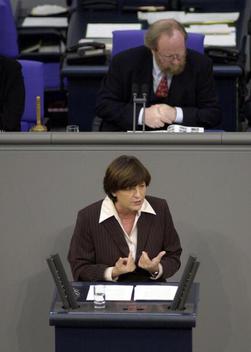 Schmidt, Ulla; Thierse, Wolfgang Reichstagsgebäude, Plenarsaal