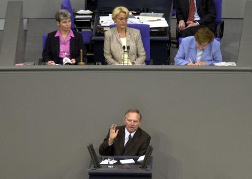 Schäuble, Wolfgang; Kastner, Susanne; Sehn, Marita Reichstagsgebäude, Plenarsaal