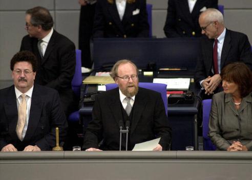 Thierse, Wolfgang; Fuchtel, Hans-Joachim; Kumpf, Ute Reichstagsgebäude, Plenarsaal