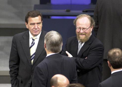 Thierse, Wolfgang; Schröder, Gerhard; Schily, Otto Reichstagsgebäude, Plenarsaal