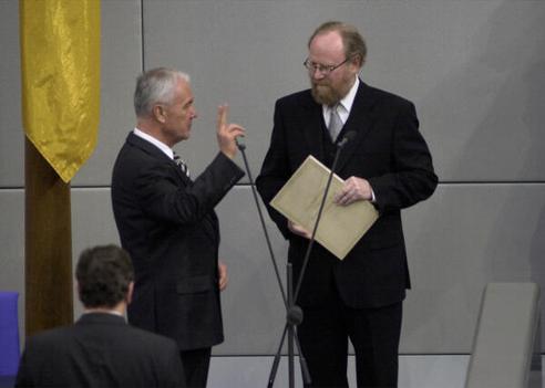 Thierse, Wolfgang; Stolpe, Manfred Reichstagsgebäude, Plenarsaal