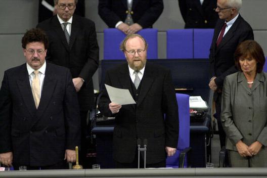 Thierse, Wolfgang; Fuchtel, Hans-Joachim; Kumpf, Ute Reichstagsgebäude, Plenarsaal