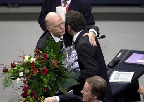Schröder, Gerhard; Struck, Peter Reichstagsgebäude, Plenarsaal