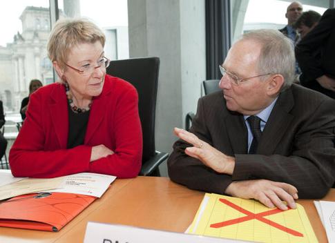 Merkel, Petra; Schäuble, Wolfgang Marie-Elisabeth-Lüders-Haus, Anhörungssaal