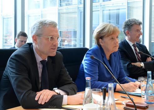 Röttgen, Norbert; Merkel, Angela Paul-Löbe-Haus, Sitzungssaal