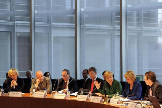 Merkel, Angela; Kopp, Gudrun; Nooke, Günter; Wöhrl, Dagmar G. Paul-Löbe-Haus, Sitzungssaal