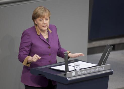 Merkel, Angela Reichstagsgebäude, Plenarsaal