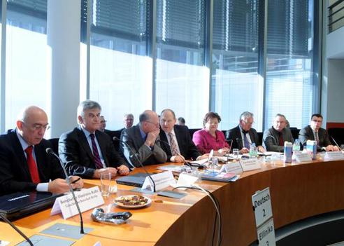 Brähmig, Klaus; Lammert, Norbert; Petsalnikos, Philippos; Rallis, Dimitris Paul-Löbe-Haus, Sitzungssaal