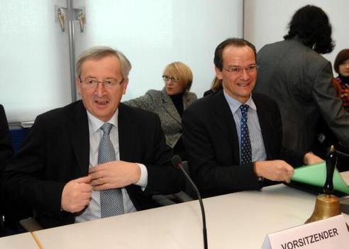 Krichbaum, Gunther; Juncker, Jean-Claude Reichstagsgebäude, Empfangsraum