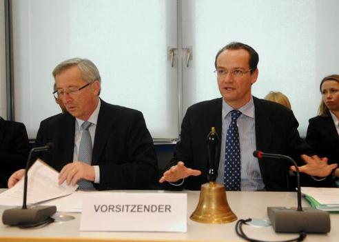 Krichbaum, Gunther; Juncker, Jean-Claude Reichstagsgebäude, Empfangsraum