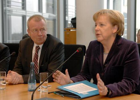 Polenz, Ruprecht; Merkel, Angela Paul-Löbe-Haus, Sitzungssaal