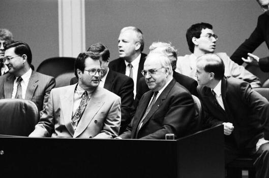 Kohl, Helmut; Kinkel, Klaus Reichstagsgebäude, Plenarsaal