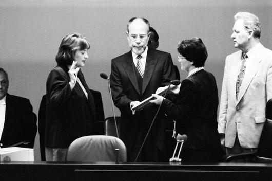 Leutheusser-Schnarrenberger, Sabine; Süssmuth, Rita; Kabel, Rudolf Reichstagsgebäude, Plenarsaal