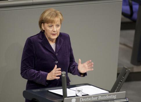Merkel, Angela Reichstagsgebäude, Plenarsaal