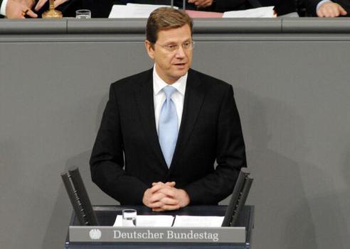 Westerwelle, Guido Reichstagsgebäude, Plenarsaal