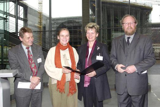 Thierse, Wolfgang; Anhelm, Fritz-Erich; Kühn, Barbara; Grass, Kristina Paul-Löbe-Haus, Innenansicht